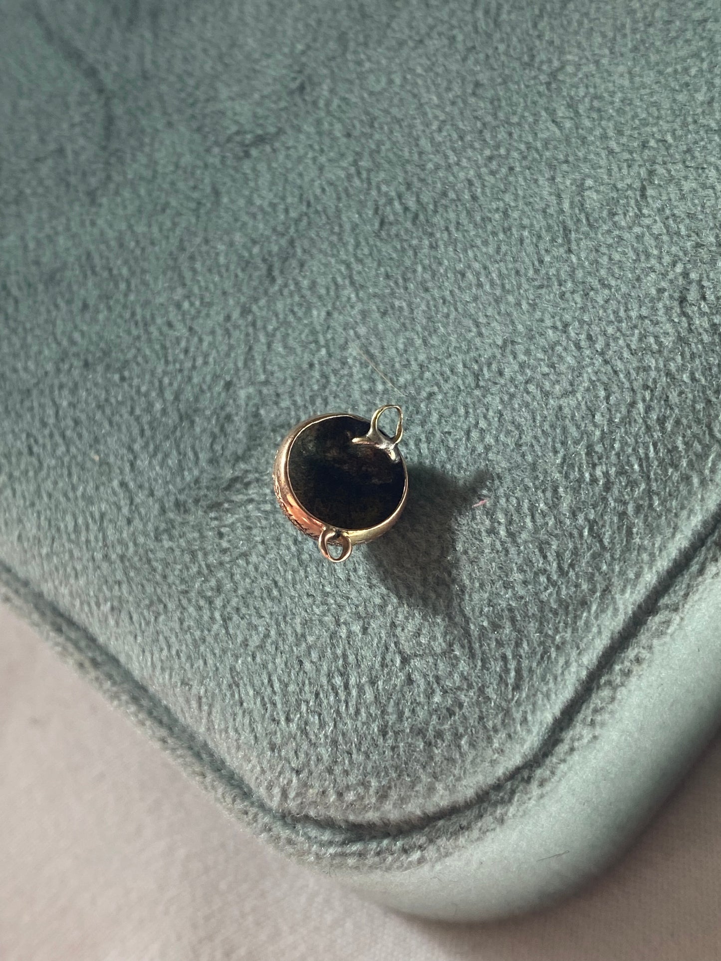 14kt antique turquoise finding