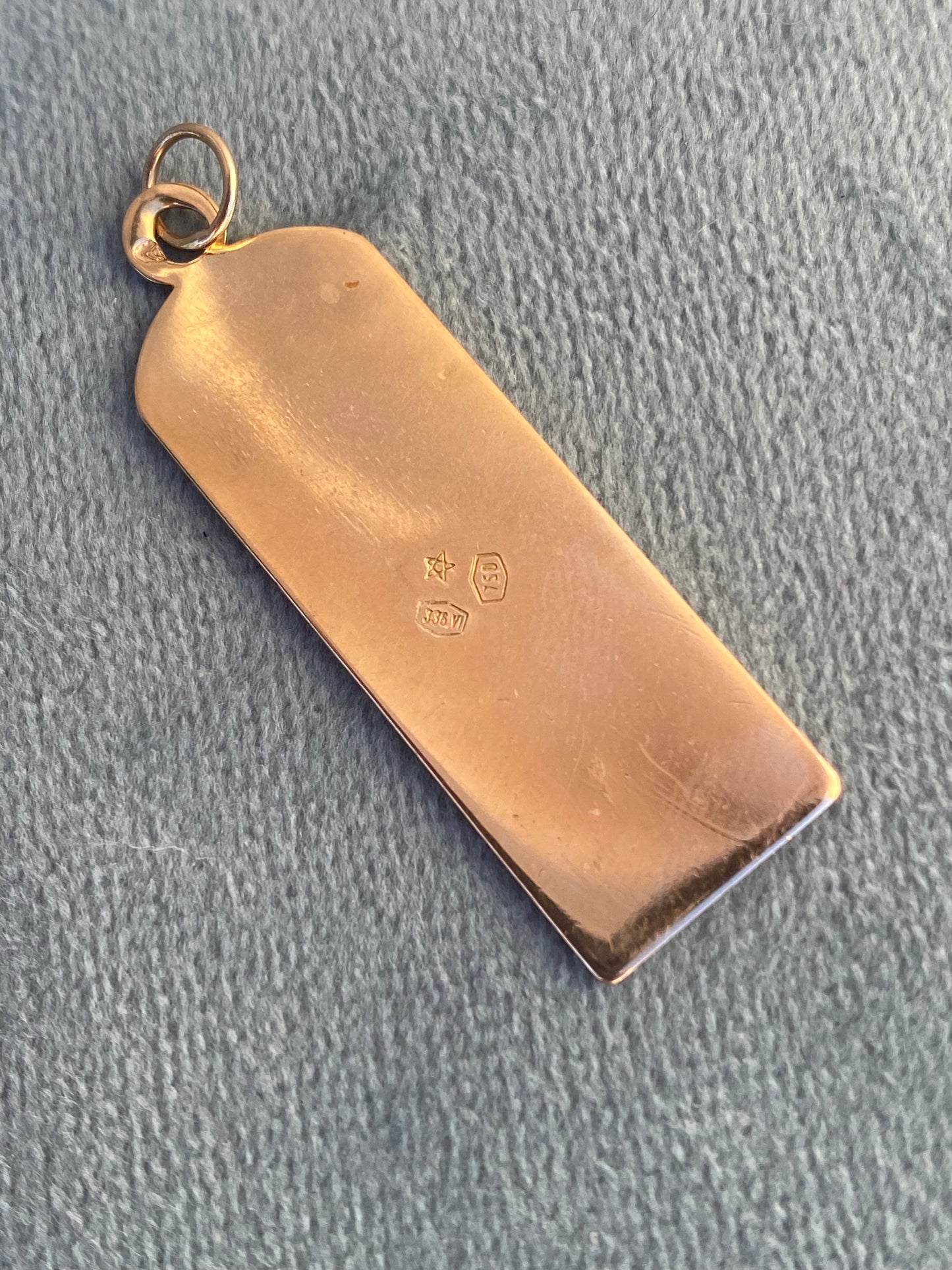 18kt vintage mary pendant