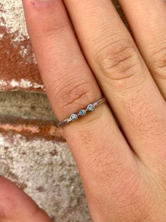 Vintage blue topaz ring
