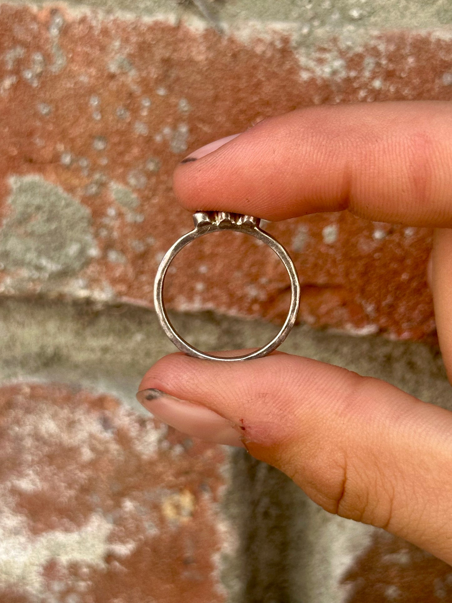 Vintage blue topaz ring