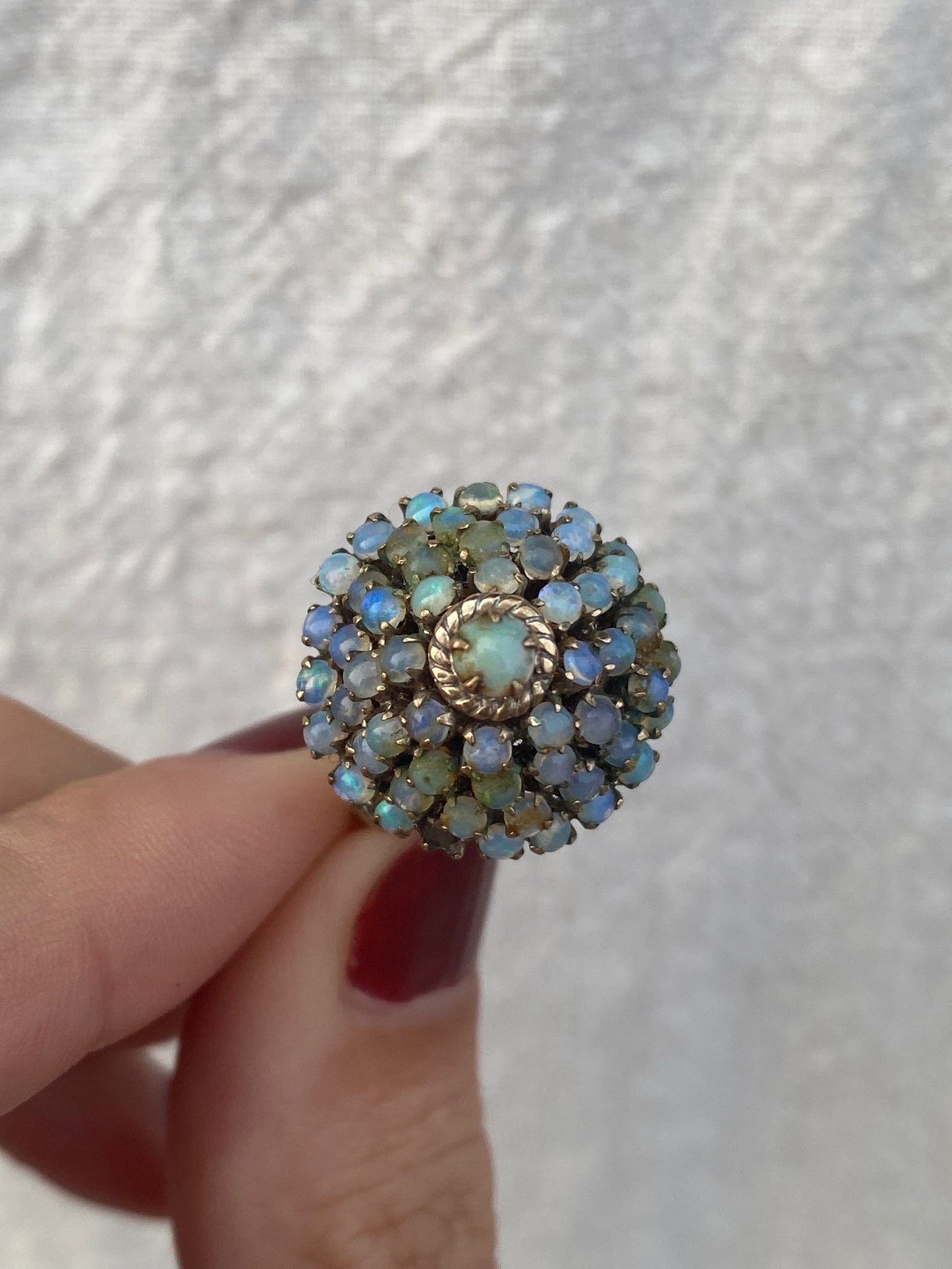 10kt vintage opal ballerina ring
