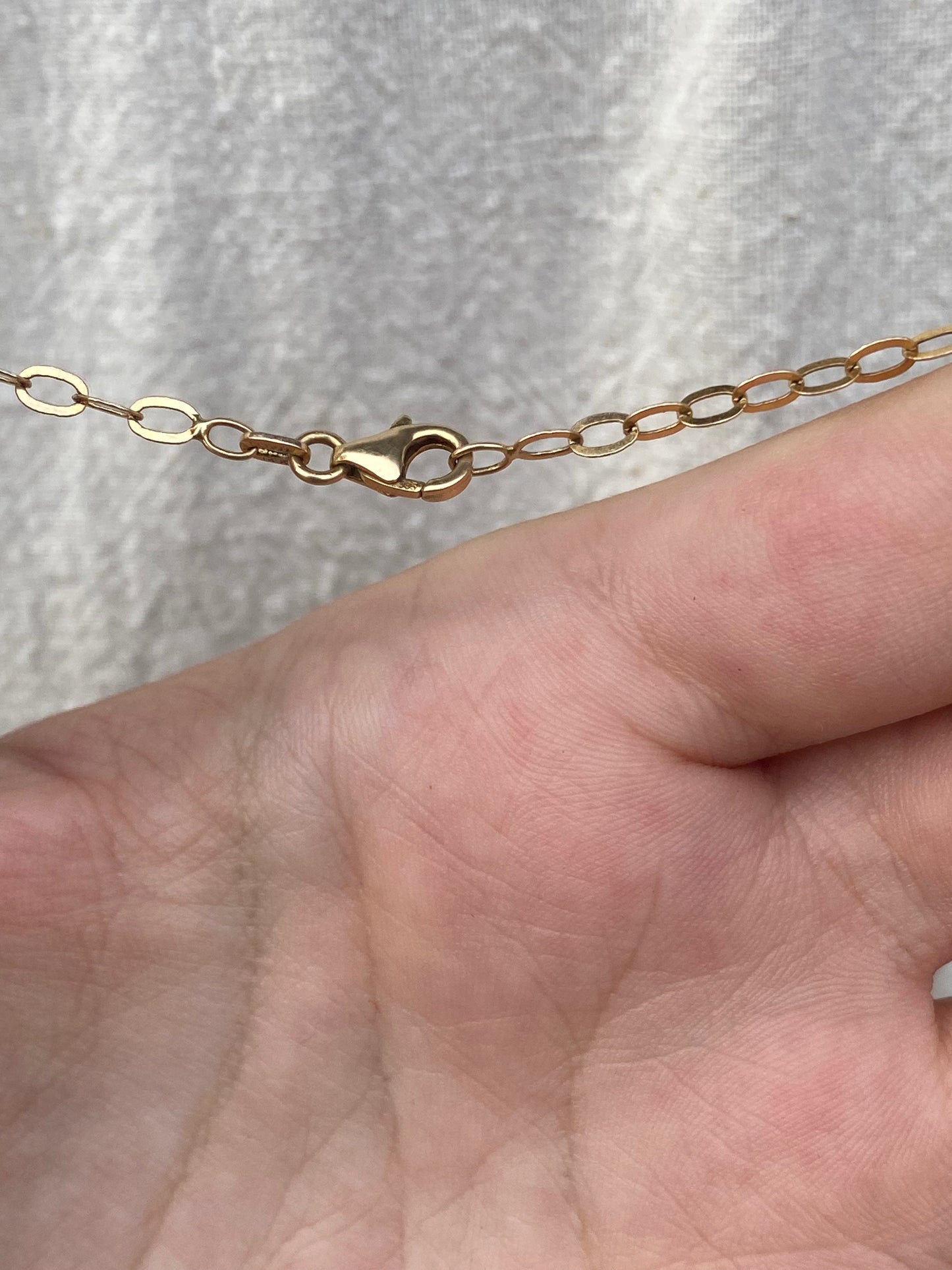 14kt 17" morono glass necklace