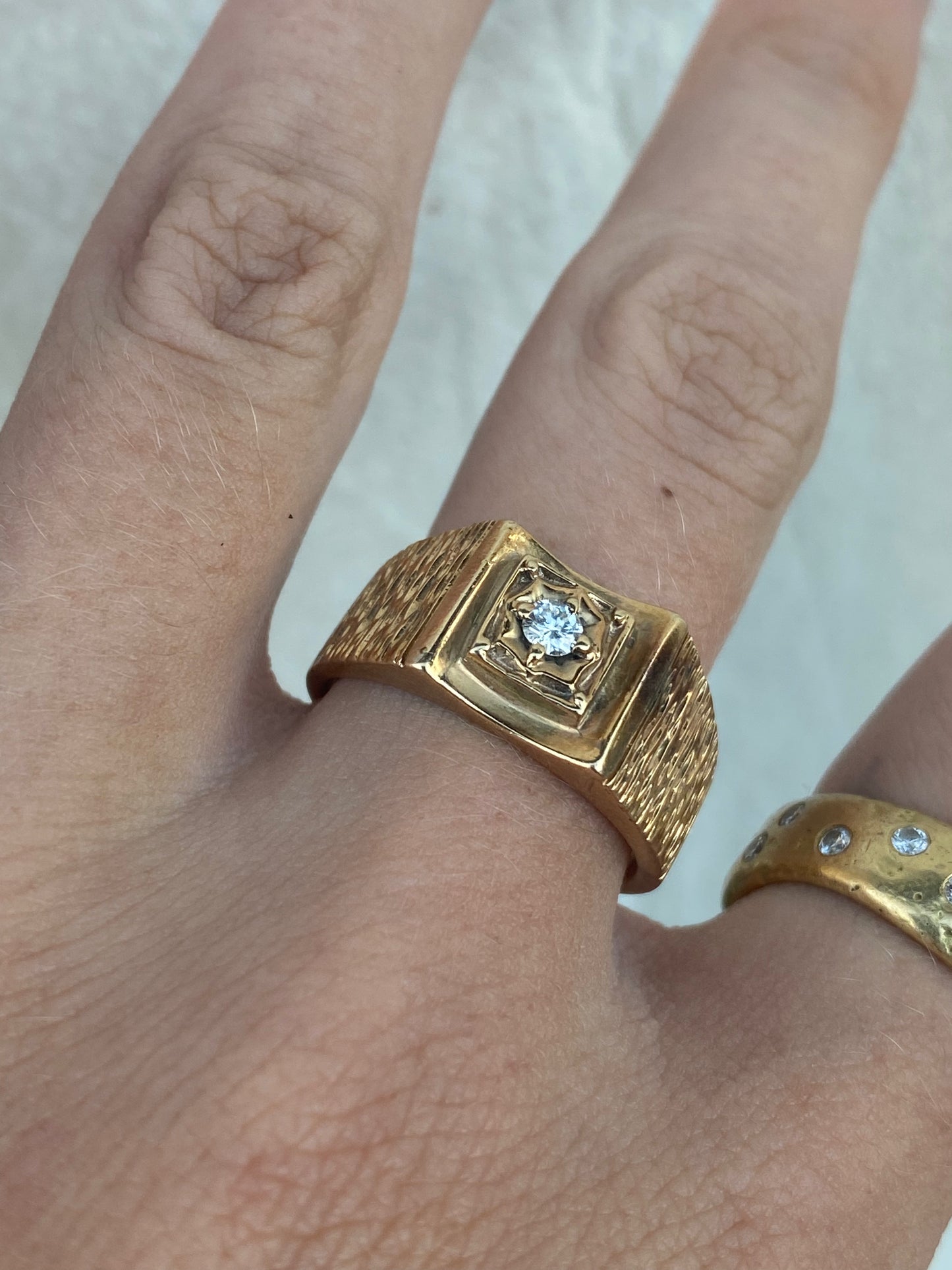 10kt vintage diamond ring