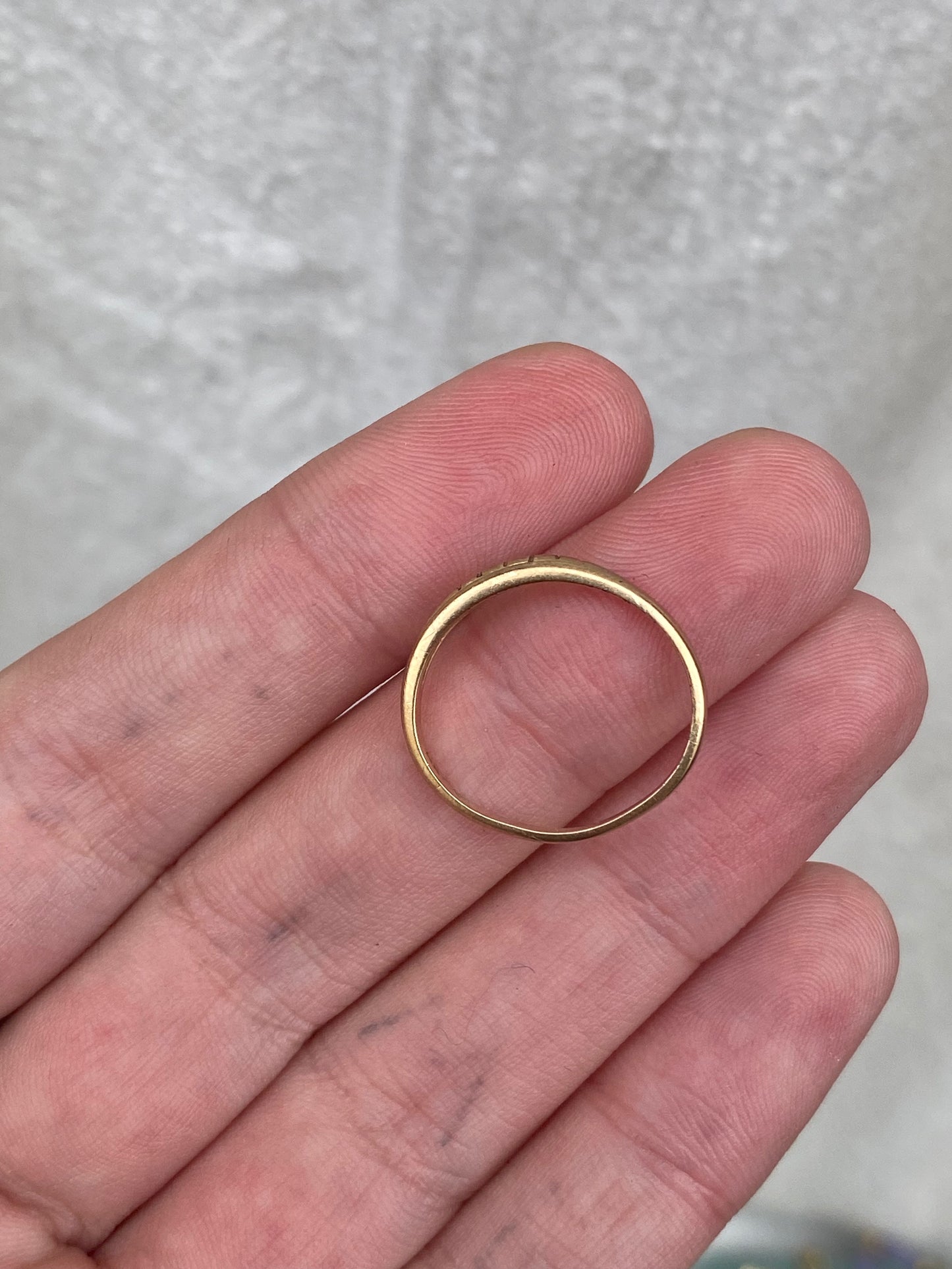 14kt antique band