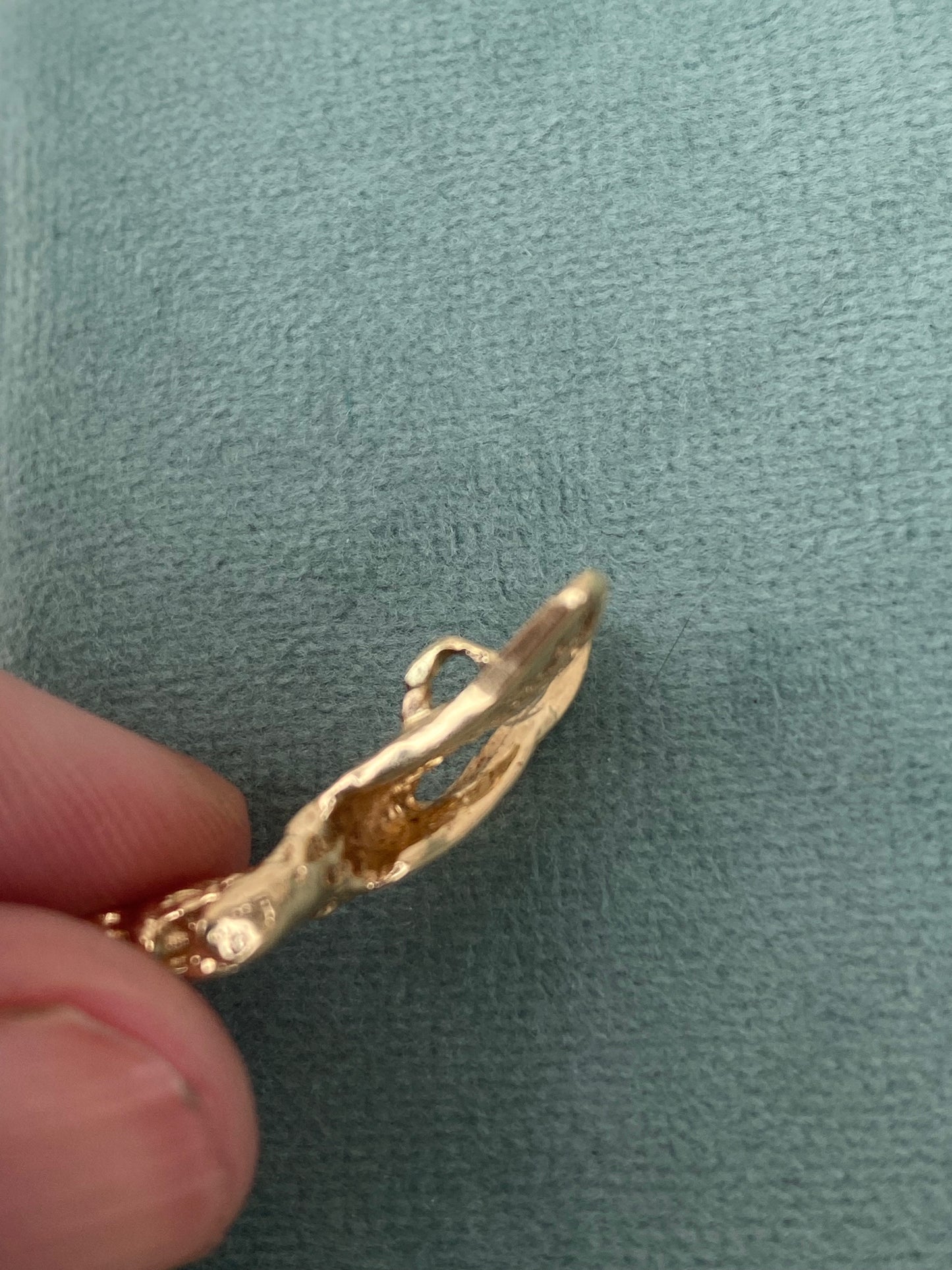 14kt diamond eagle pendant