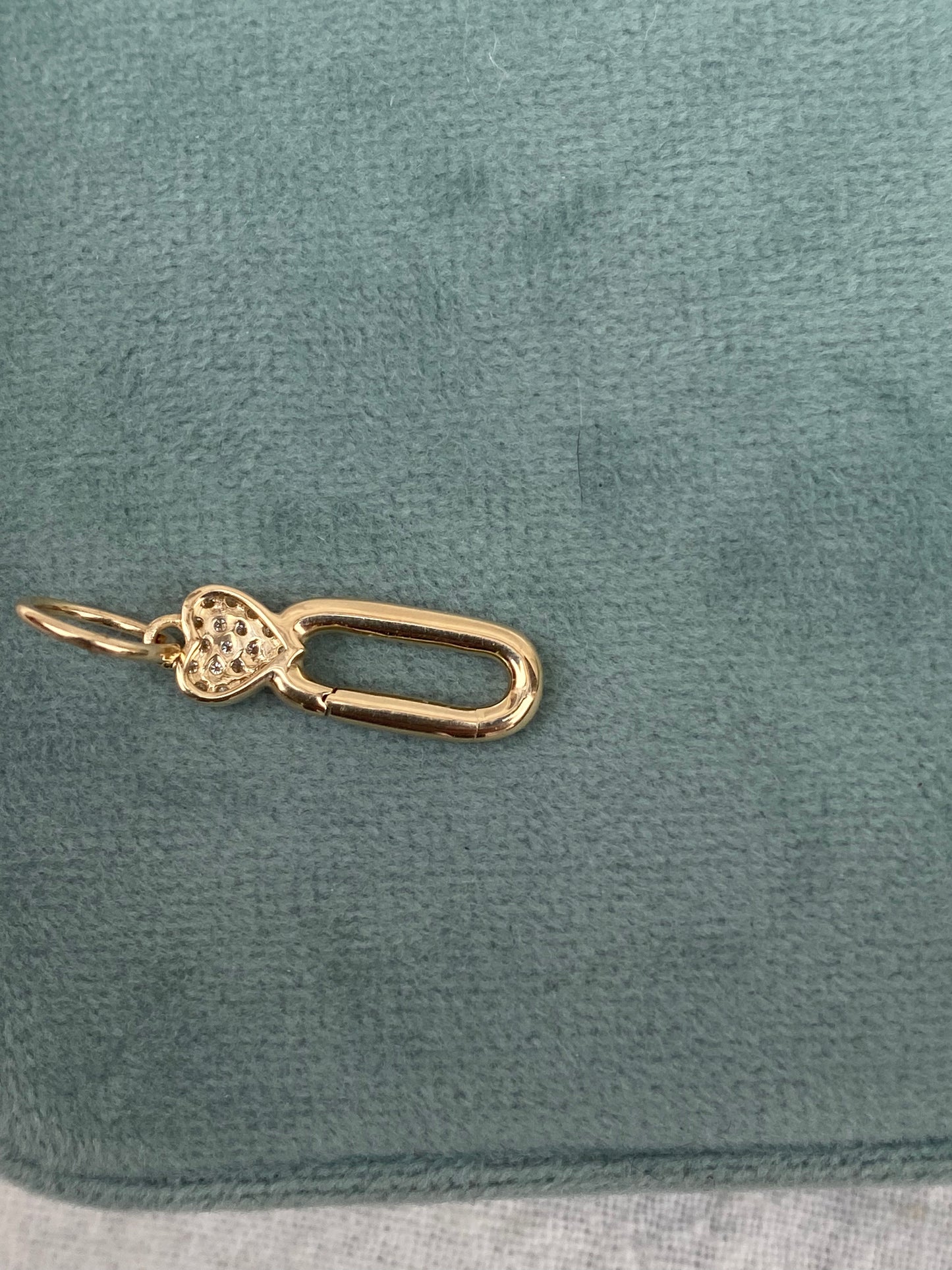 14kt diamond heart extender