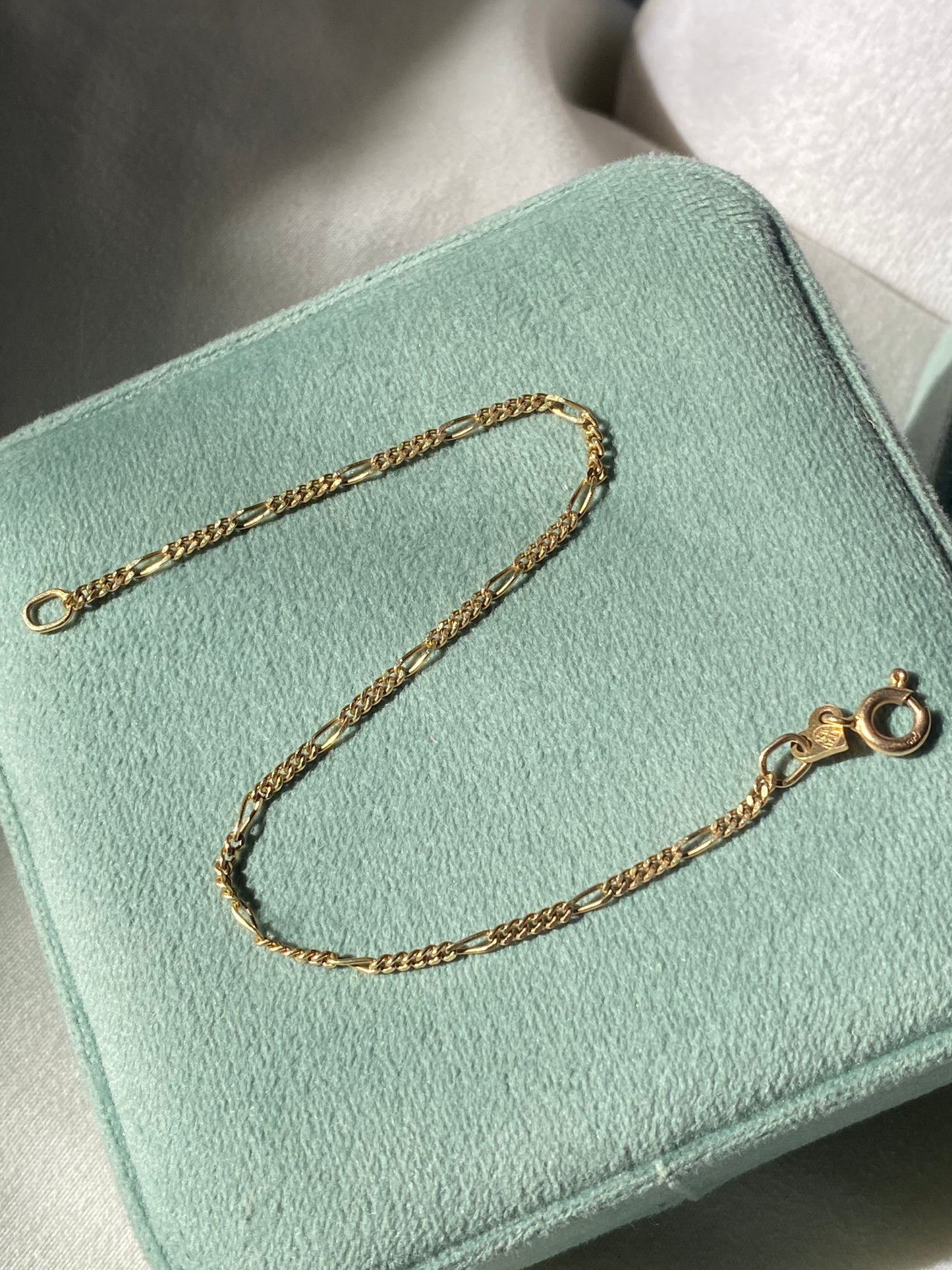 14kt vintage italian figaro bracelet