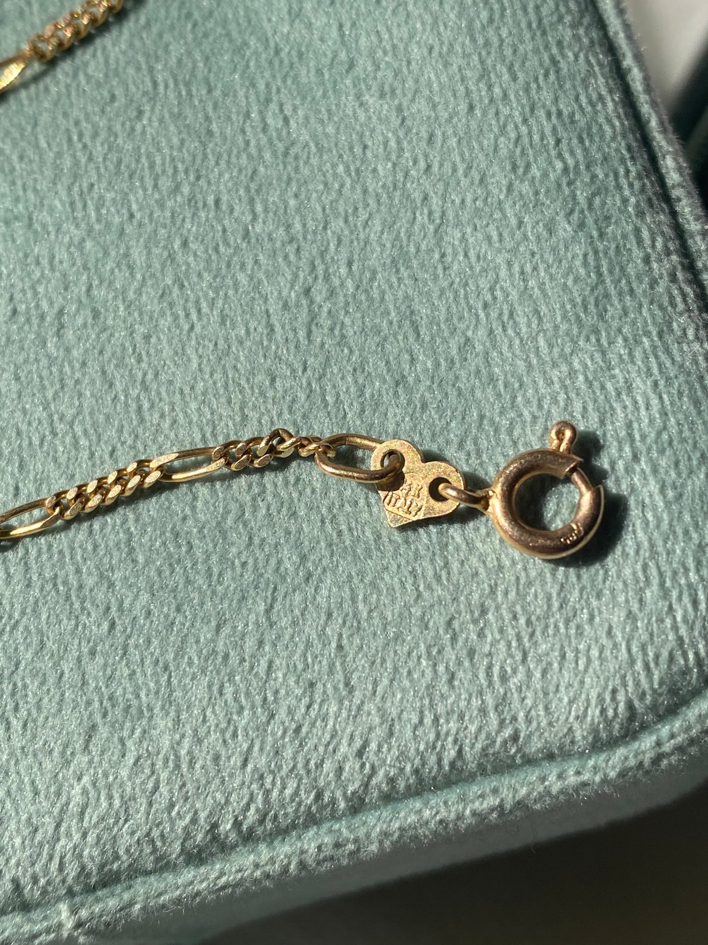 14kt vintage italian figaro bracelet