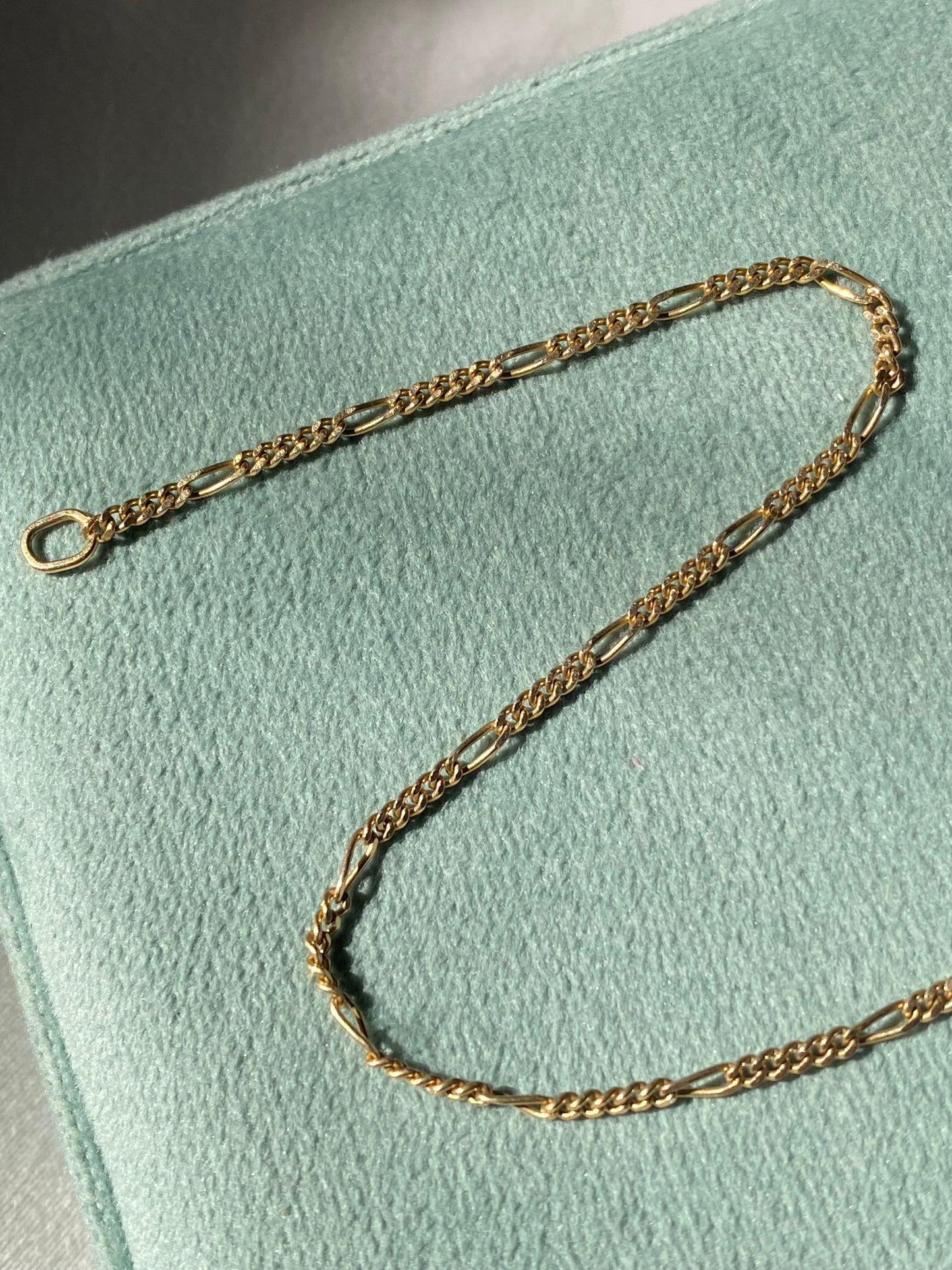 14kt vintage italian figaro bracelet