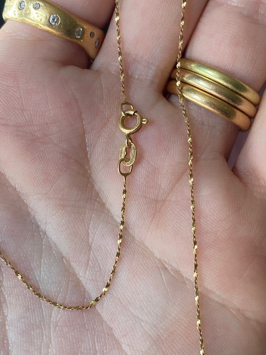 14kt 18" vintage chain
