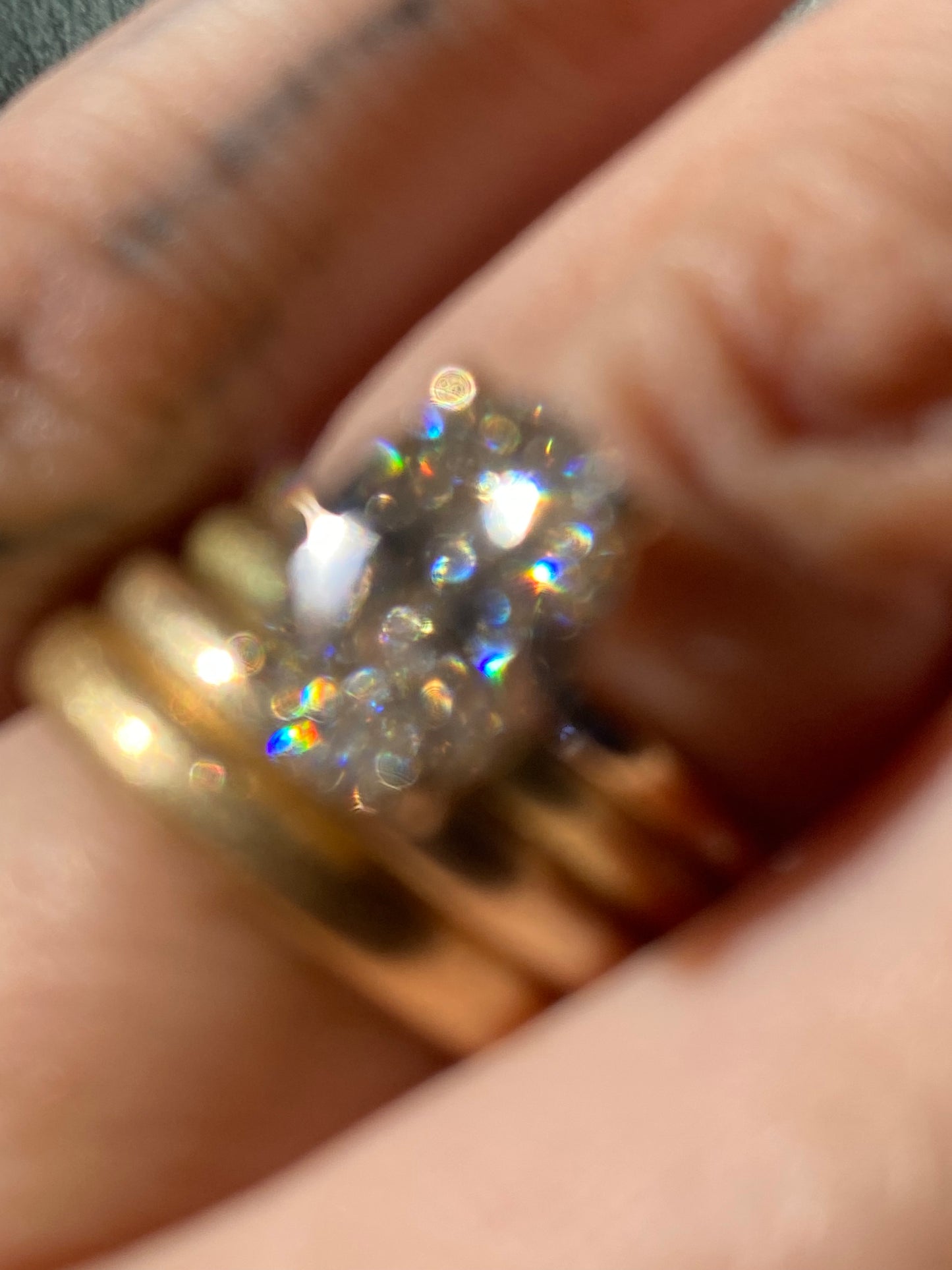 14kt 2.02ctw oval cut lab diamond ring