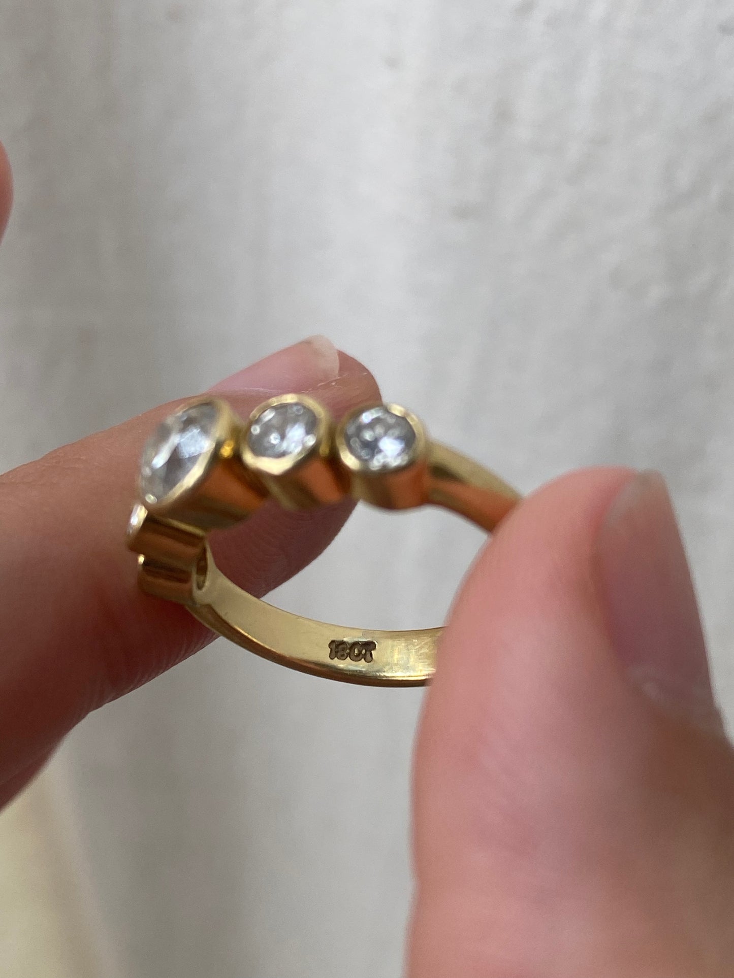 18kt 1.19ctw old & modern cut multi-diamond ring