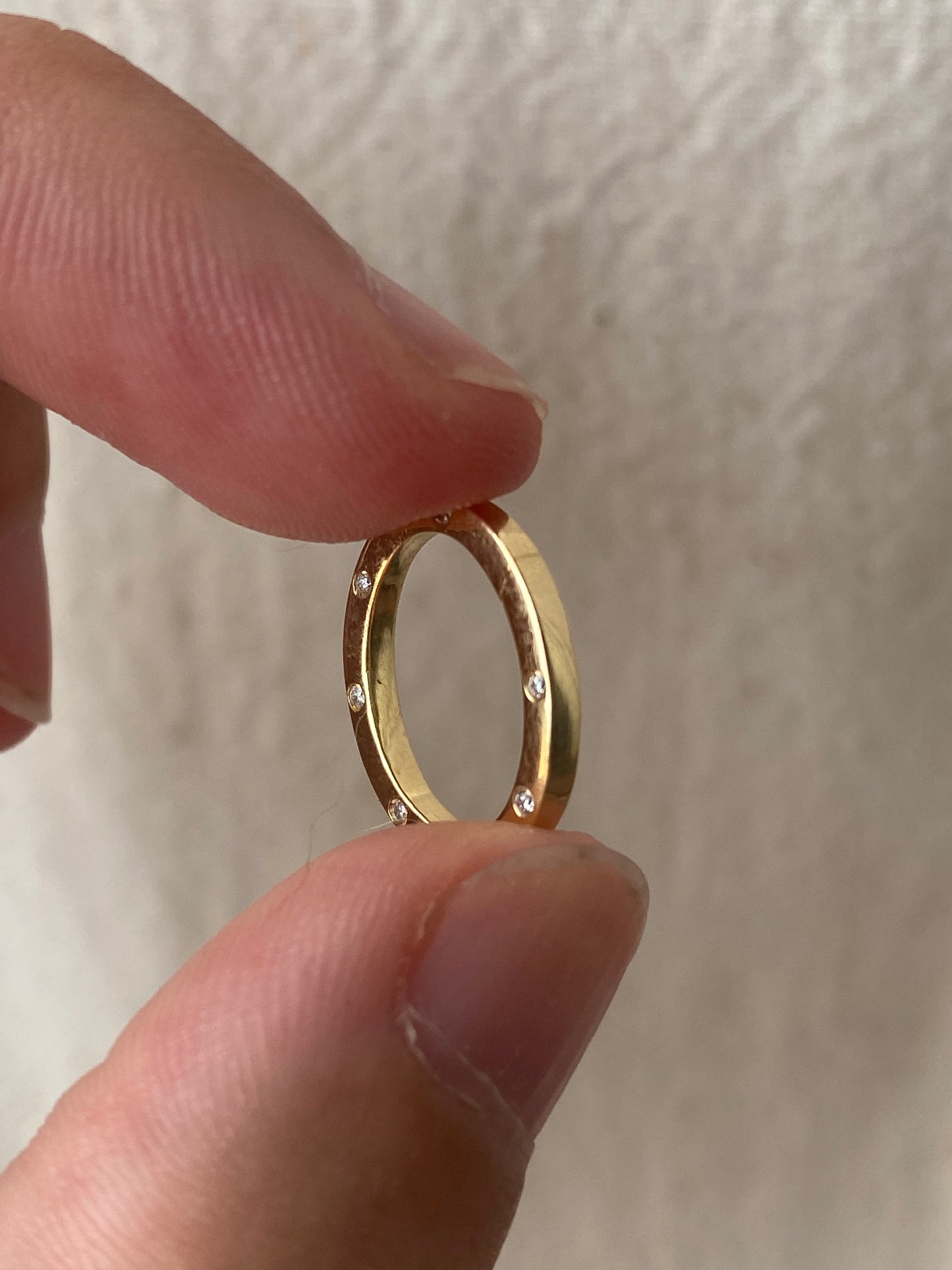 14kt diamond large oval click connector