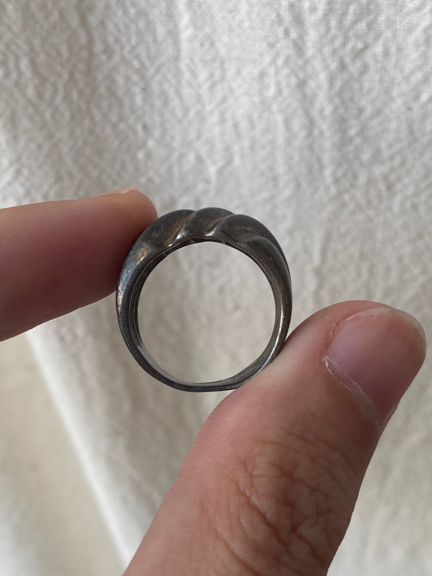 925 vintage ribbed ring
