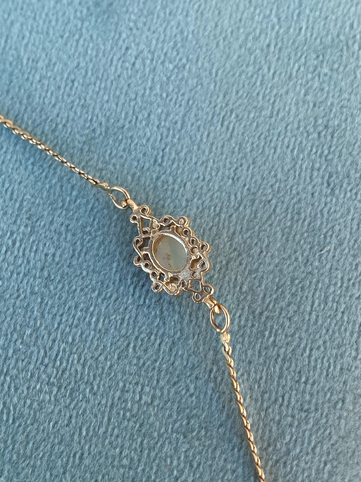 14kt 7" vintage opal bracelet