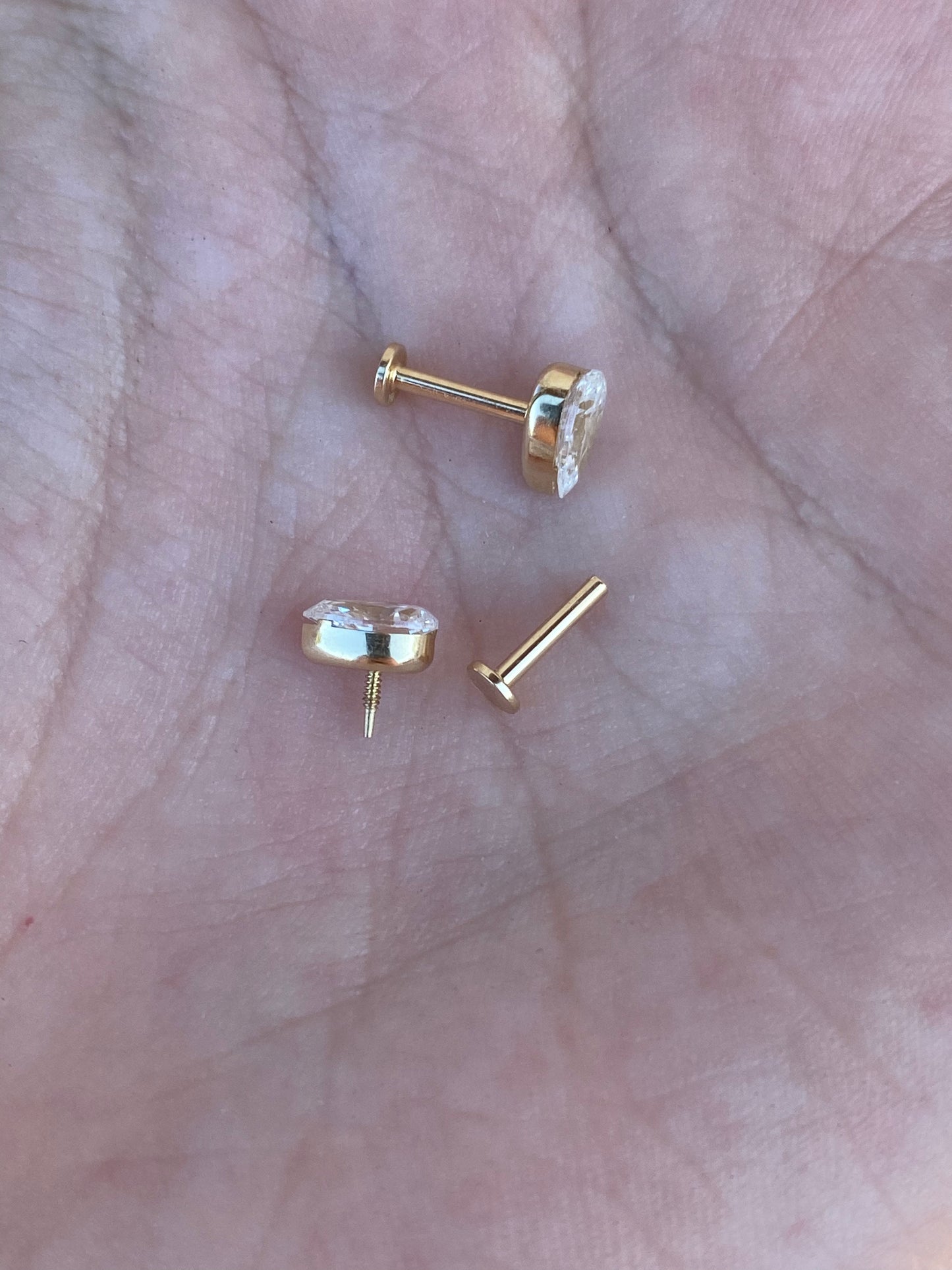 14kt .80ctw LAB diamond studs