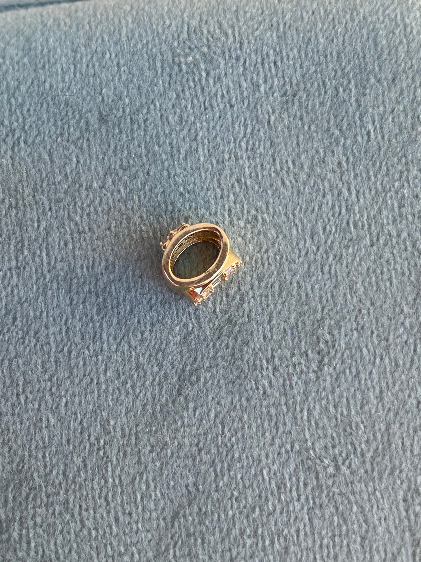 14kt double sided diamond spacer, eye & flower