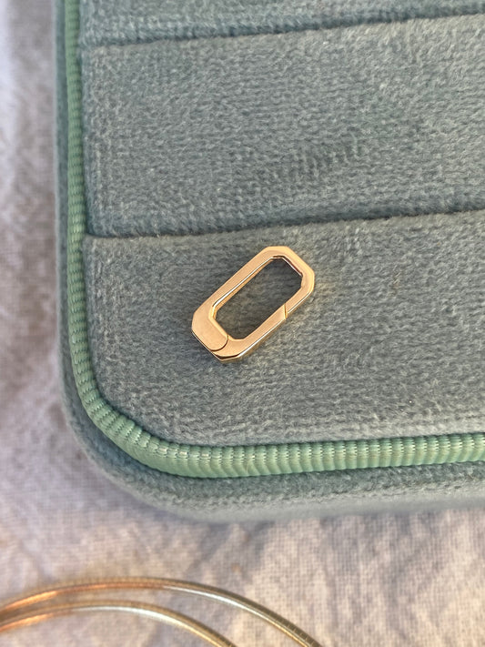 14kt rectangle push connector