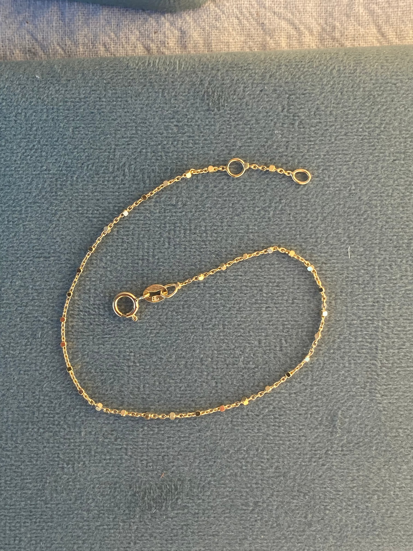 14kt 6.5"-7" station bracelet