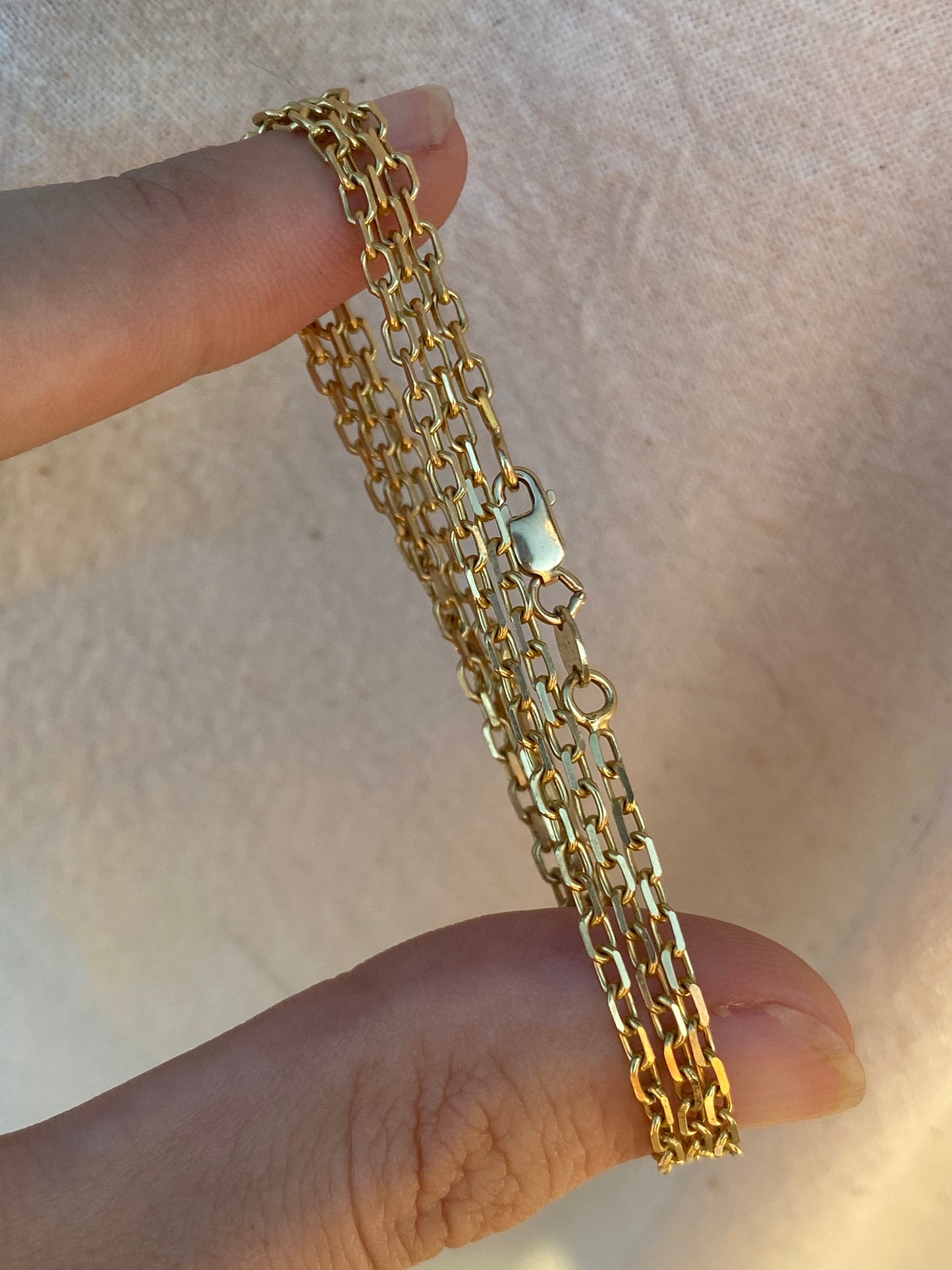 18kt 19" vintage biker chain