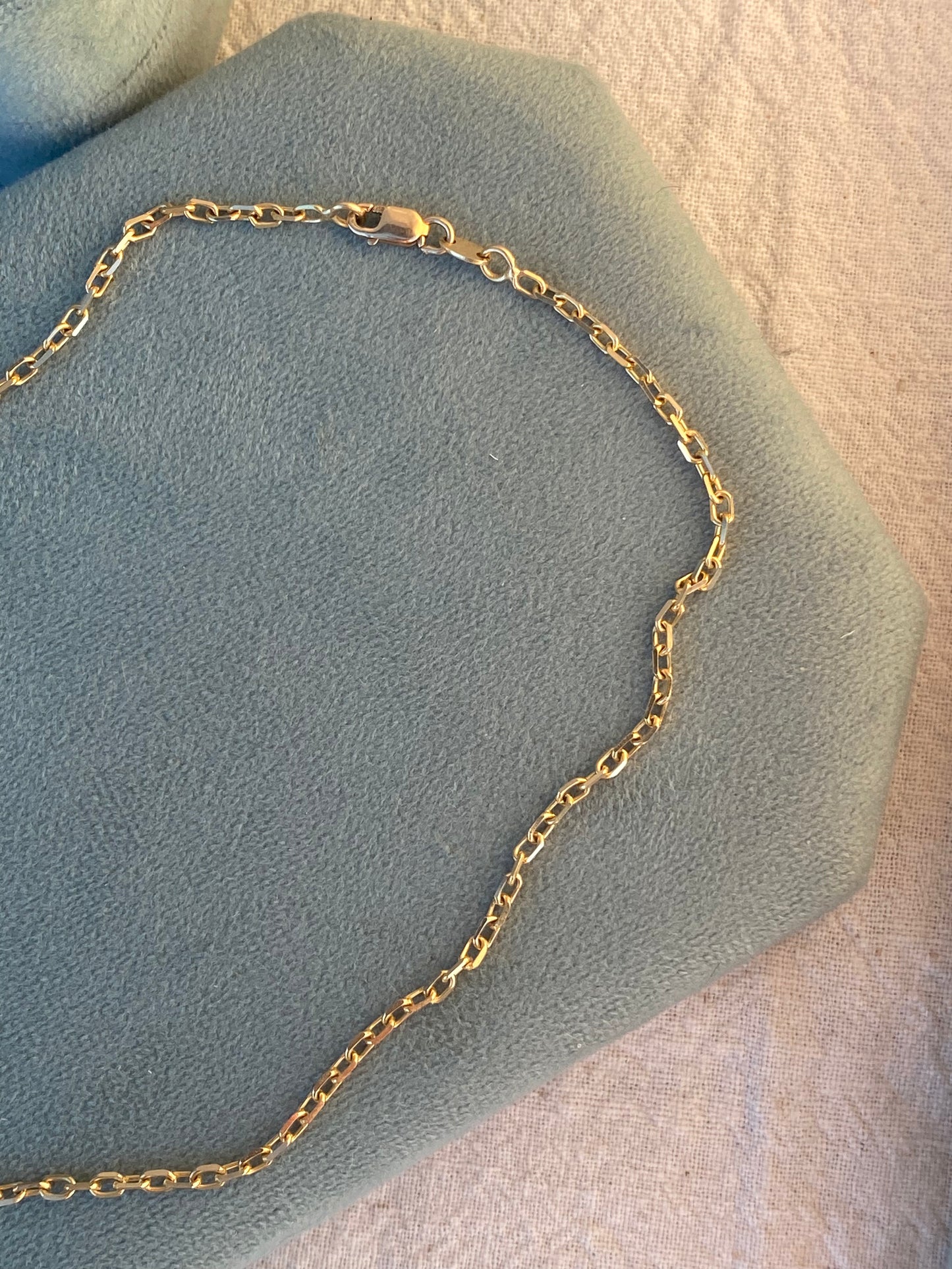 18kt 19" vintage biker chain