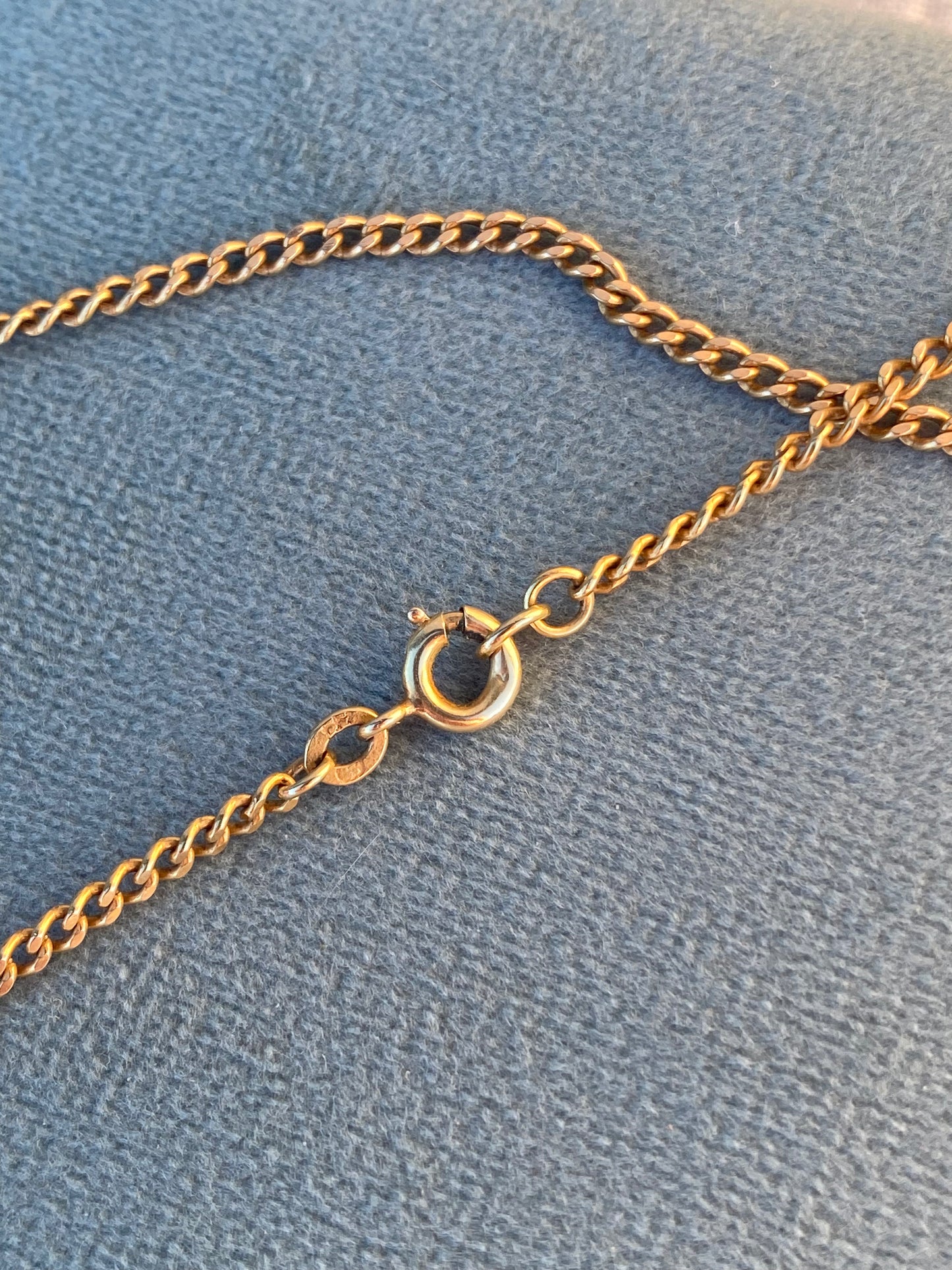 18kt 24" vintage curb chain