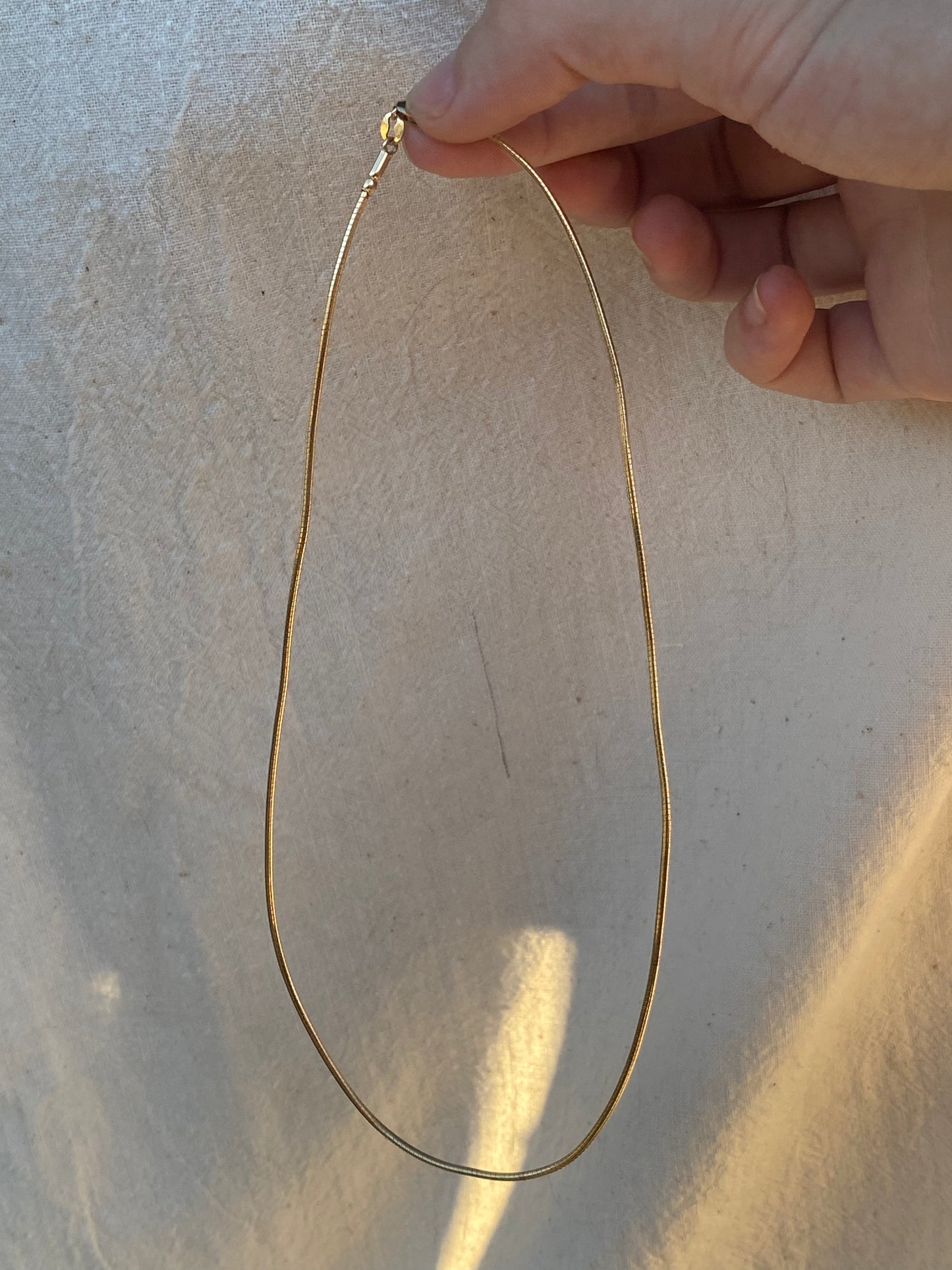 14kt 16" vintage omega